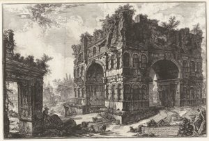 Tempio detto volgarm.te di Giano. A. Arco detto degl von Giovanni Battista Piranesi