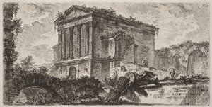 Clitumnon temppeli Folignon ja Spoleton välillä von Giovanni Battista Piranesi