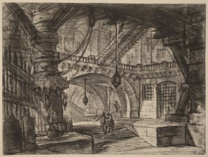 Der Pfeiler mit Ketten von Giovanni Battista Piranesi