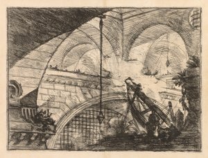 Die Gefängnisse: Eine Serie von Galerien mit kranähnlicher Balkenkonstruktion
