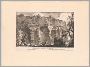 Die Überreste des Mausoleums des Augustus, Tafel XXI aus Das Marsfeld des antiken Rom von Giovanni Battista Piranesi