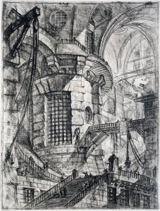 Der Runde Turm, Tafel III aus Carceri d