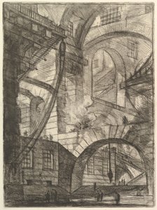 Das rauchende Feuer, aus Carceri d