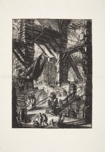 Die Treppe mit Trophäen von Giovanni Battista Piranesi