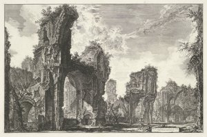Thermen des Caracalla in Rom (Rovine del Sisto, o sia della gran sala delle Terme Antoniniane, Ansichten von Rom, Vedute di Roma disegnate ed incise da Giambattista Piranesi architetto Veneziano)