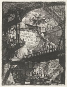 Titelblatt mit Blick in ein Verlies von Giovanni Battista Piranesi