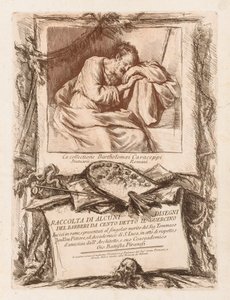 Titelseite von Raccolta di alcuni disegni del Barberi da Cento Ietto il Gerucino, 1764