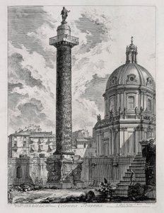 Trajanssäule (aus: Vedute di Roma) von Giovanni Battista Piranesi