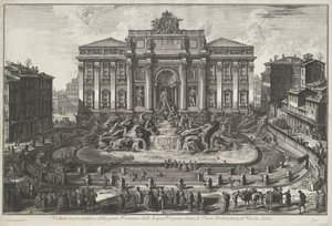 Trevi-Brunnen in Rom. Vedute di Roma (Serie)