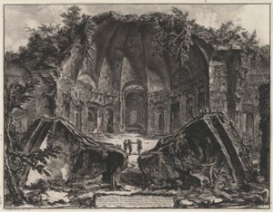 Überreste des Canopus in der Villa Hadrians in Tivoli (aus: Vedute di Roma) von Giovanni Battista Piranesi