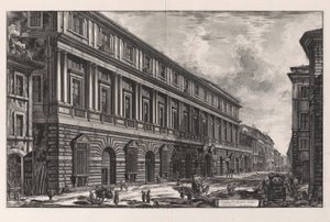Ansicht des Palazzo Stopani. Architektur von Rafaele