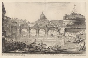 Ansicht der Brücke und des Castel Sant