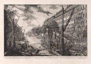 Ansicht des Hafens von Ripa Grande, aus Vedute di Roma
