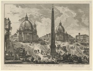 Ansicht der Piazza del Popolo von Giovanni Battista Piranesi