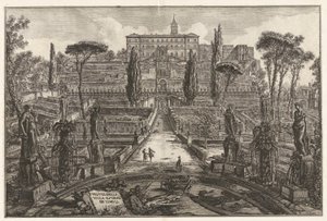 Veduta della Villa Estense in Tivoli (Ansicht der Villa d
