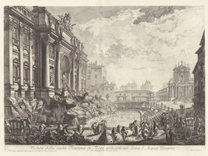 Veduta della vasta Fontana di Trevi anticamente detta l von Giovanni Battista Piranesi