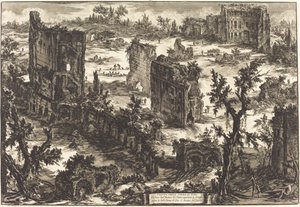 Ansicht der Thermen des Titus (Veduta delle Terme di Tito) von Giovanni Battista Piranesi