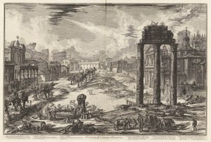 Veduta di Campo Vaccino von Giovanni Battista Piranesi