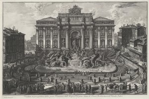 Veduta in prospettiva della gran Fontana dell