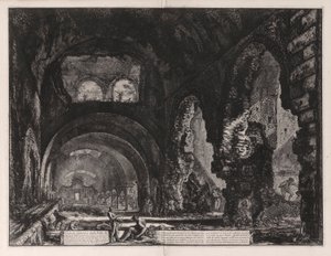 Veduta interna della Villa di Mecenate