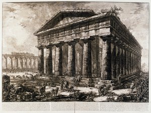 Blick auf den Tempel des Neptun in Paestum