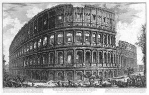 Ansicht des Kolosseums in Rom von Piranesi von Giovanni Battista Piranesi