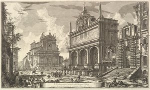 Ansicht des Quellgebiets der Acqua Felice..., aus Vedute di Roma (Römische Ansichten) von Giovanni Battista Piranesi