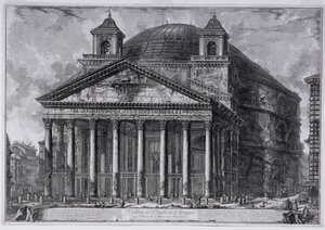 Ansicht des Pantheon von Agrippa, ca. 1761 von Giovanni Battista Piranesi
