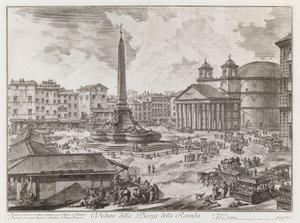 Ansicht der Piazza della Rotonda, aus der Serie Vedute di Roma