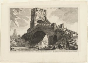 Ansicht der Ponte Salario, aus Ansichten von Rom