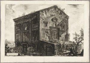 Ansicht des Tempels der Camenae, aus Ansichten von Rom von Giovanni Battista Piranesi