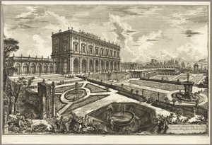 Ansicht der Villa Seiner Eminenz Kardinal Alessandro Albani, außerhalb Porta Salaria, aus Ansichten von Rom