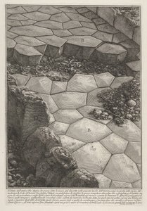 Ansicht des Steinpflasters der Via Appia, aus „Le Antichità Romane“ von Giovanni Battista Piranesi