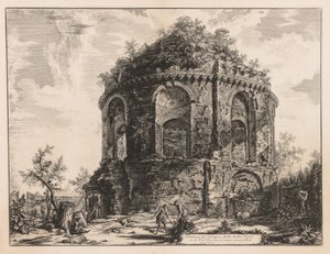 Ansichten von Rom: Der sogenannte Tempio della Tosse, nahe Tivoli, 1763