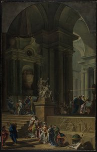 Ein allegorisches Denkmal für Sir Isaac Newton