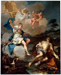 Diana und Endymion von Giovanni Battista Pittoni the Younger