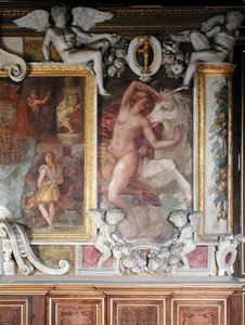 Weibliche Figur mit einem Pferd, aus der Galerie von Franz I., 1530-40