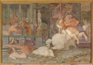 Die Erziehung des Achilles von Giovanni Battista Rosso Fiorentino