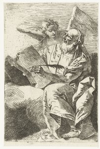 Evangelist Matthäus mit Engel