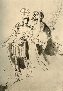 Ein Soldat und eine Frau, frühes bis mittleres 18. Jahrhundert