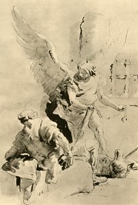 Ein Engel erscheint dem Apostel Petrus im Gefängnis von Giovanni Battista Tiepolo