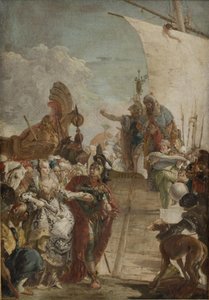 Antonius führt Kleopatra an Bord