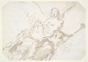 Apotheose eines alten Kriegers, für eine Decke im Ca von Giovanni Battista Tiepolo