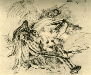 Gruppe von Engeln, um 1754, 1928