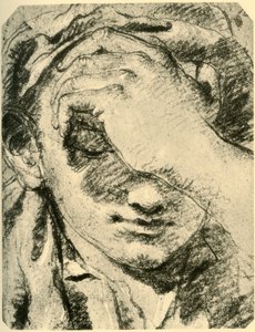 Kopf einer jungen Frau, Mitte 18. Jahrhundert, 1928 von Giovanni Battista Tiepolo