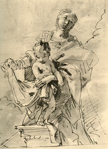 Madonna mit Kind, Mitte 18. Jahrhundert, 1928