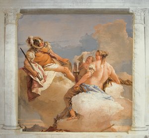 Mars und Venus, aus dem Raum der olympischen Götter in der Foresteria (Gästehaus), 1757