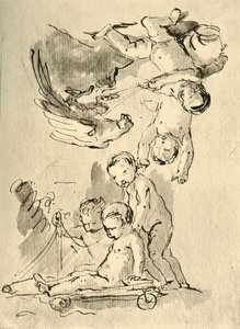 Spielende Cupidos, ca. 1757, 1928