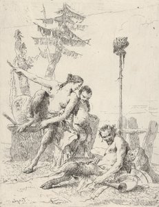 Satyrfamilie Pan und seine Familie, aus den Scherzi