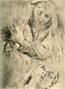 Studien einer Madonna, Mitte 18. Jahrhundert
